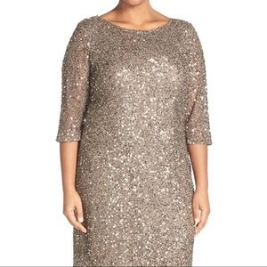 Draped Back Beaded Dress